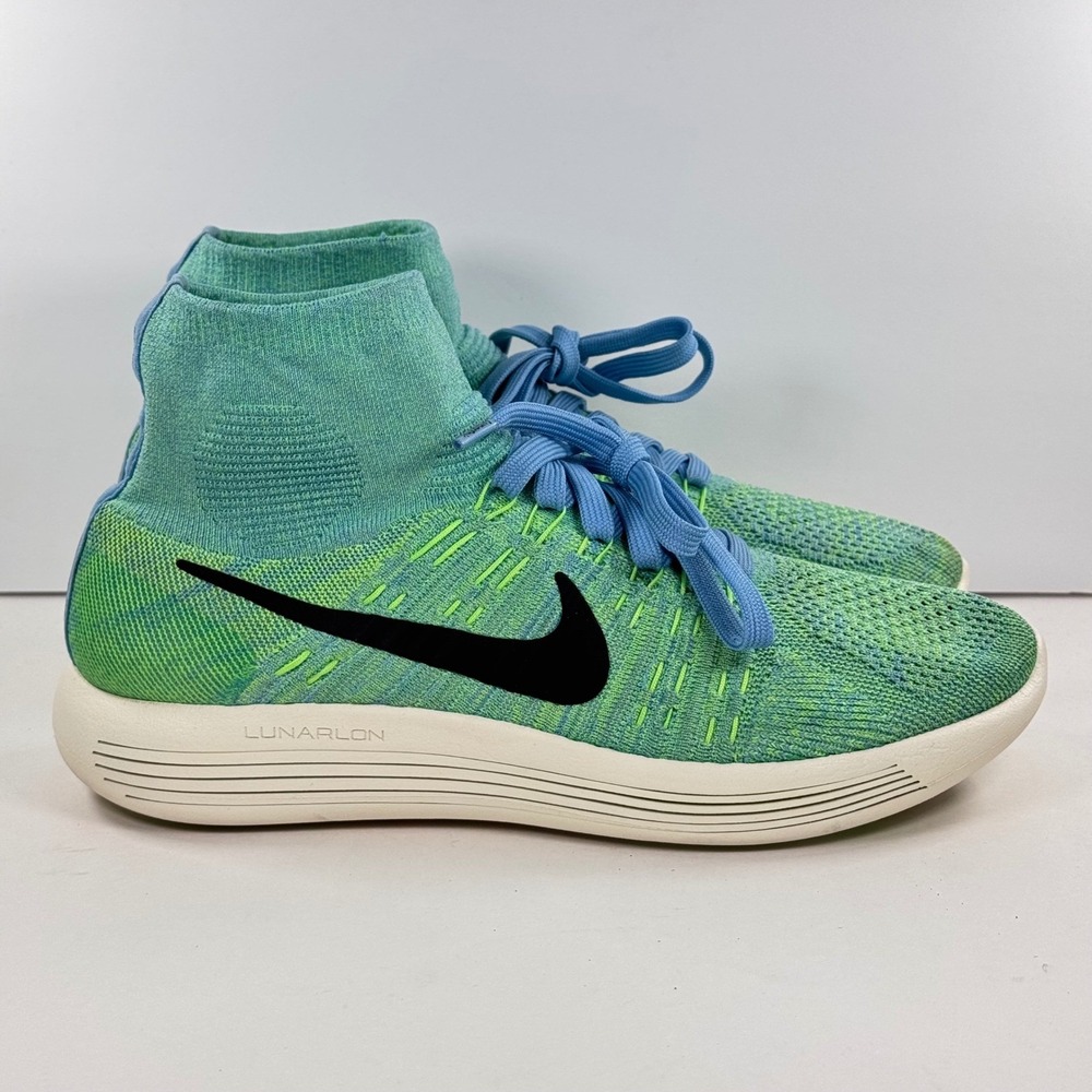Nike Lunarepic Flyknit‎  Jade Hyper Turquoise Running Shoe 818677-403 Women 10